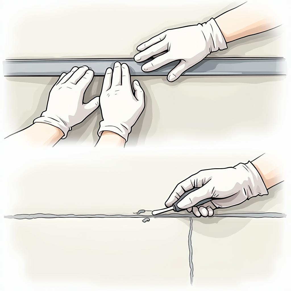 Этап 5: Снятие маяков и заделка штроб после штукатурки